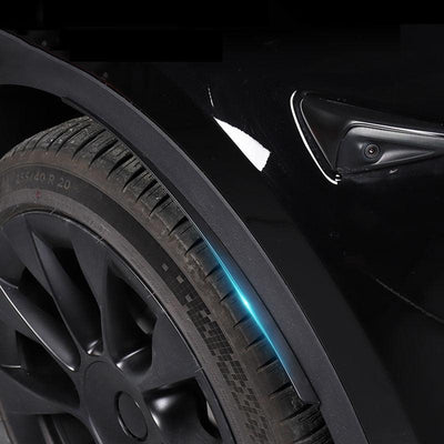 TAPTES Wheel Eyebrow Mud Flaps for Tesla Model Y, Set of 4pcs, Arch Trim Lips Fender