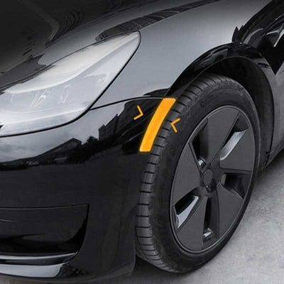 TAPTES Wheel Warning Stickers for Tesla Model S / 3 / X / Y, Reflective Stickers, Set of 2