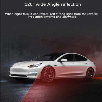 TAPTES Wheel Warning Stickers for Tesla Model S / 3 / X / Y, Reflective Stickers, Set of 2