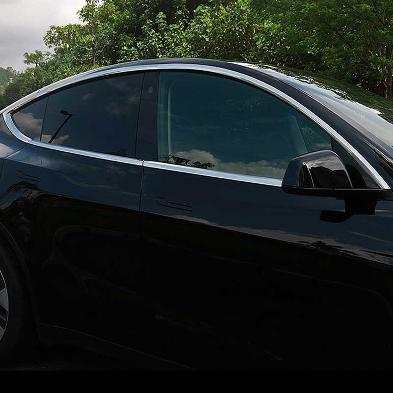 TAPTES Window Trim Strip Model 3 Silver Chrome Delete DIY Kit for Tesla Model 3