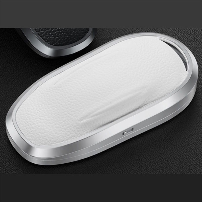 Hontumax Leather Key Fob Cover For Tesla Model 3/Y/S/X - Protective Case For Key Fob