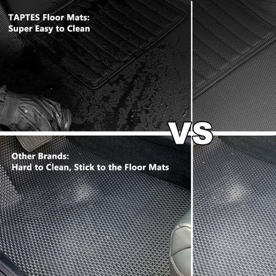 TAPTES All Weather Floor Mats for Tesla Model S 2021-2025 (Plaid and Long Range)