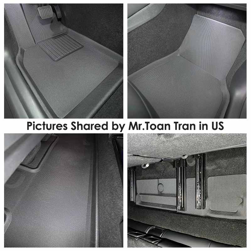 TAPTES® 7 Seater Model Y Floor Mats 2021 2022 2023, All Weather Floor Liners for Tesla Model Y, 7 Seater Model Y Only