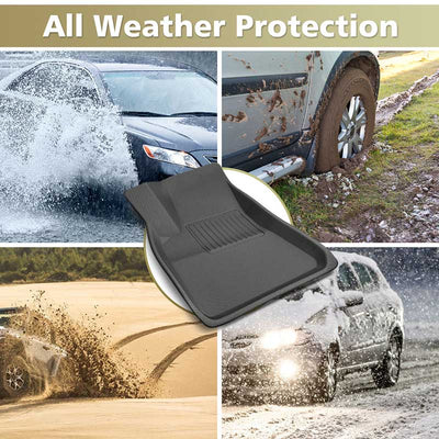 TAPTES All Weather Floor Mats for Tesla Model 3 2025-2017, Gray Floor Liners for Tesla Model 3 Highland