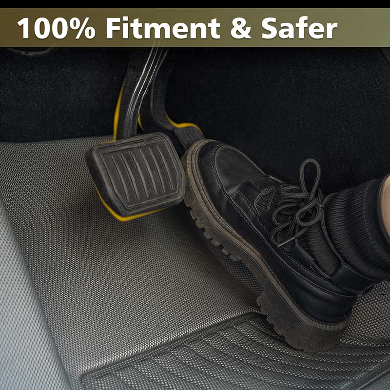 TAPTES All Weather Floor Mats for Tesla Model 3 2025-2017, Gray Floor Liners for Tesla Model 3 Highland