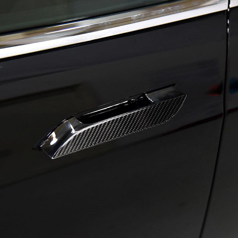 Door Handle Sticker (4 pc, Carbon-look) for Tesla Model 3/Y