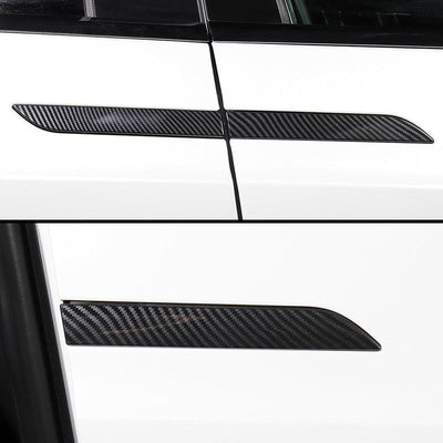 TAPTES Carbon Fiber Door Handle Stickers for Model X, 4 Pcs