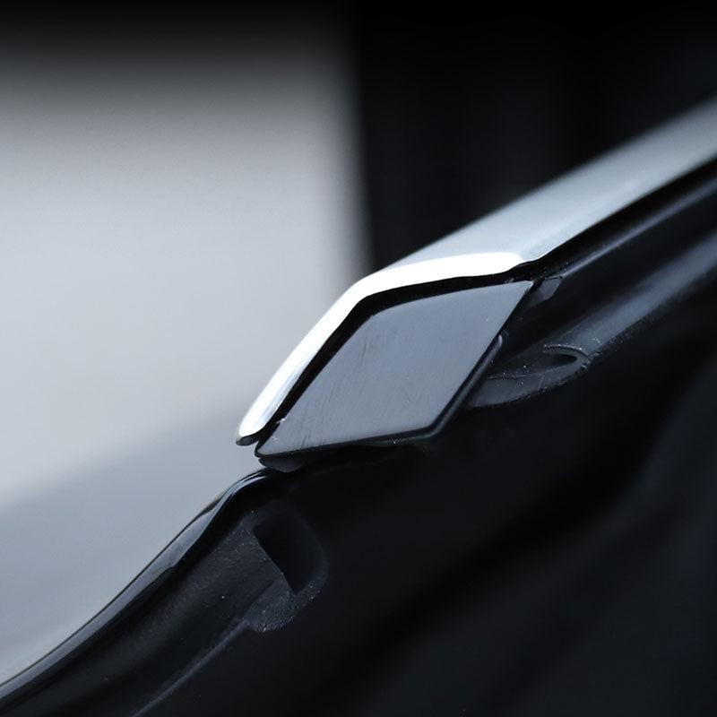 TAPTES Chrome Steel Window Molding Trim Decoration Strips for Tesla Model Y 2020-2023 2024