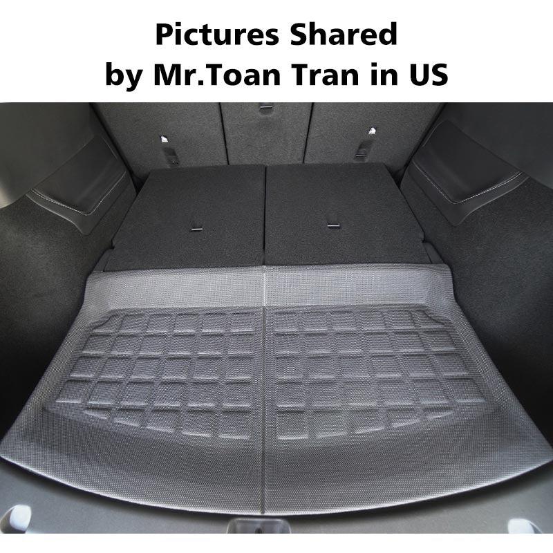 TAPTES® Cargo Mat for 7 Seater Model Y 2024 2023 2022 2021, Rear Trunk Mat for 7 Seater Model Y