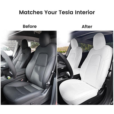 TAPTES® Custom Leather Seat Covers for Tesla Model 3, #1 Seat Covers for Model 3