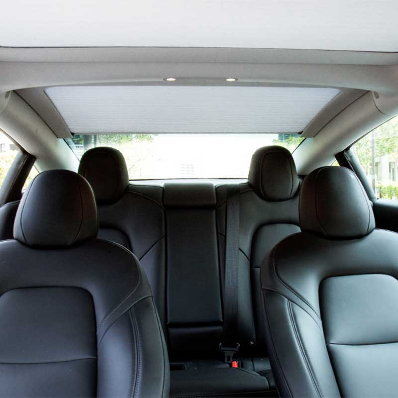 TAPTES® Tesla Model 3 Retractable Roof Sunshade, Upgraded Roof Sunshade for Tesla Model 3