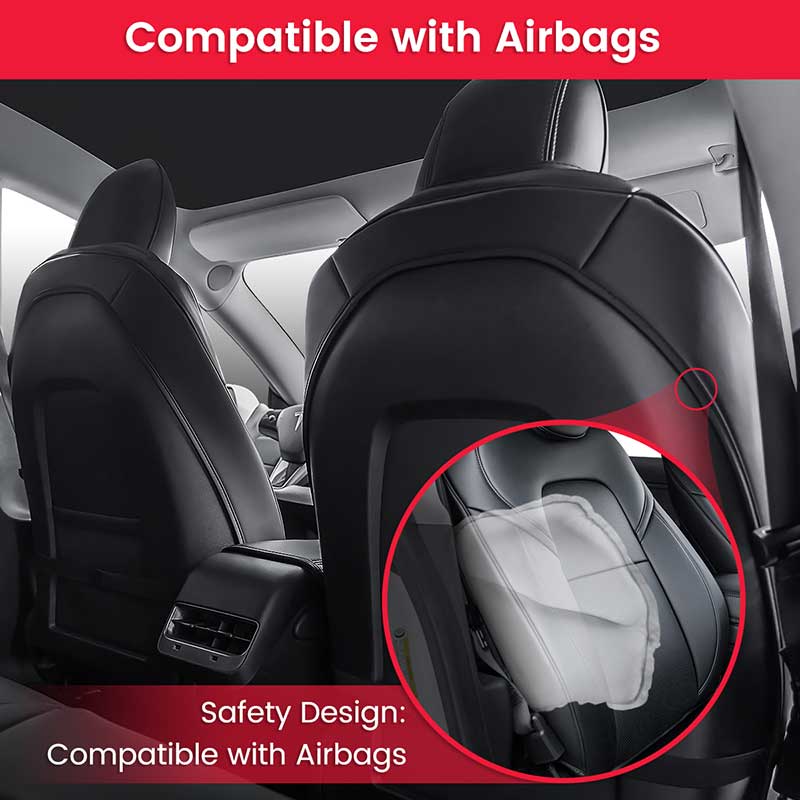 TAPTES® Custom Leather Seat Covers for Tesla Model 3, #1 Model 3 Seat Covers