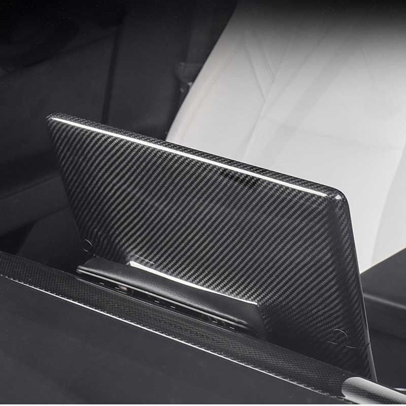 TAPTES® Genuine Carbon Fiber Center Control Screen Back Cover for Tesla Model 3/Y 2018-2025
