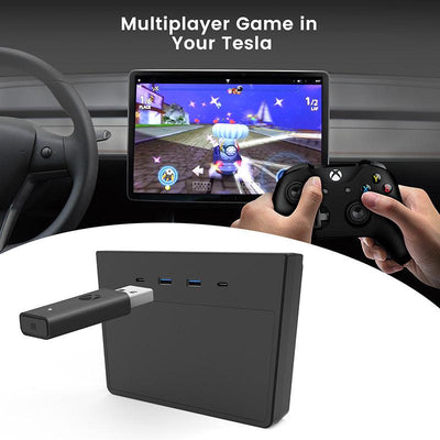 TAPTES Tesla Model 3 & Model Y USB Hub, Fit 2020 Tesla Model 3 and 2020 Model Y