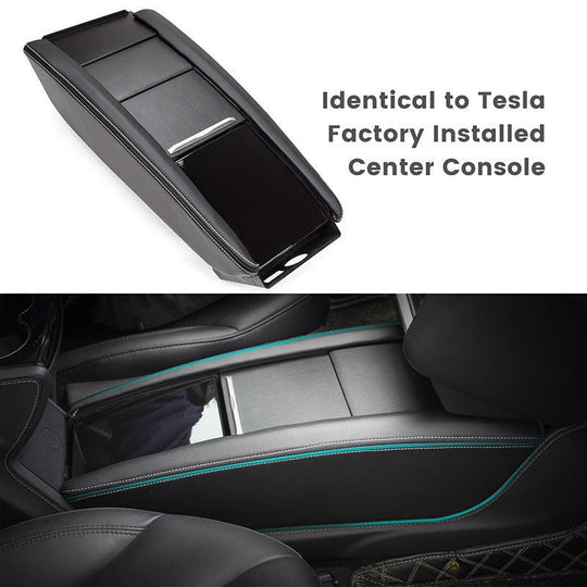 Automat, compatibel met Tesla Model S 2012-2016, auto-interieuraccessoires,A-Black Beige