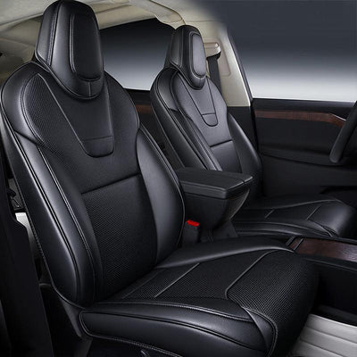 TAPTES® Seat Covers for 2012-2023 Tesla Model S Front Seats, 100% Tesla OEM Style Seat Covers