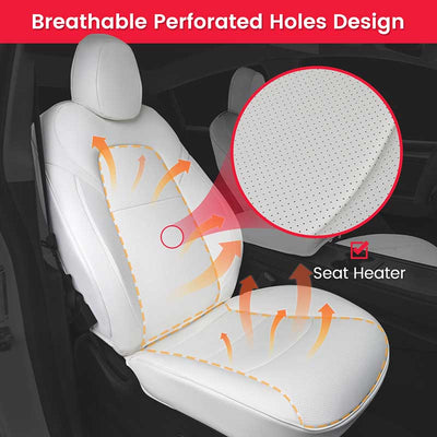 TAPTES® Custom Seat Covers for Tesla Model Y 2024 2023 2022 2021 2020 Front Seats, Seat Protector for Tesla Model Y
