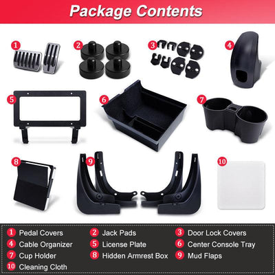 TAPTES 2023 2024 Tesla Model 3 Model Y New Owners Bundle, Must Have Tesla Model 3 Model Y Accessories