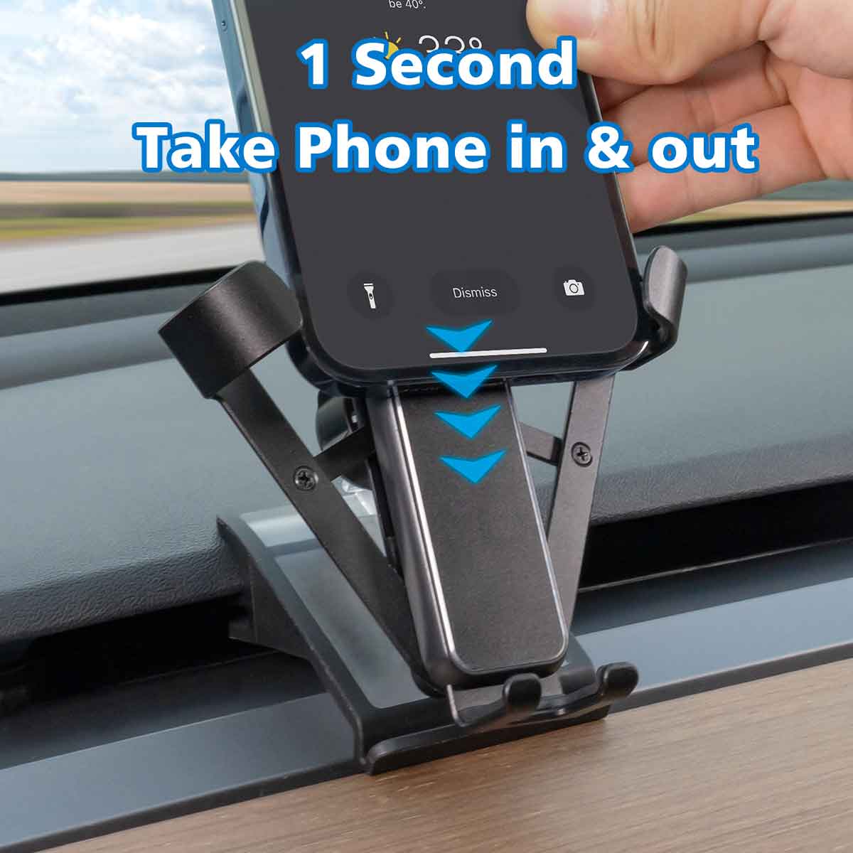 TAPTES® Air Vent Cell Phone Holder for Tesla Model 3 Model Y, 360° Rotation Phone Holder