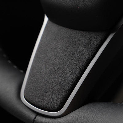 TAPTES® Alcantara Steering Wheel Decal Sticker for Tesla Model Y Model 3