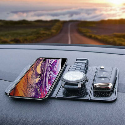 TAPTES® Foldable Dashboard Anti-Slip Mat for Tesla Model S / 3 / X / Y， Phone Holder