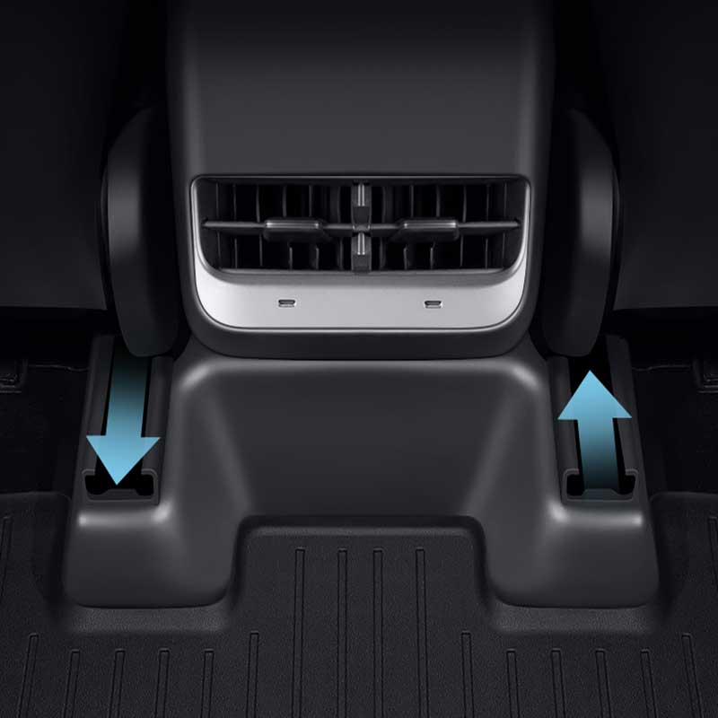 TAPTES® Rear Seat Sliding Anti-Kick Protector Cover for Model Y 2020-2025, Set of 3