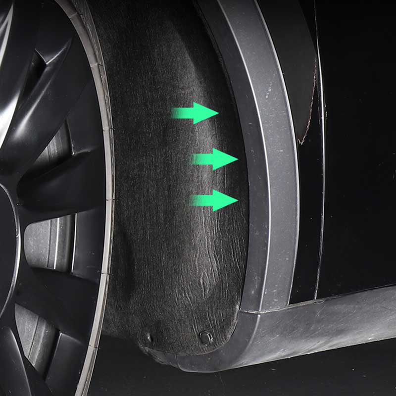 TAPTES® Front Wheel Sound Insulation Cotton Matfor Tesla Model Y Model 3, Set of 2