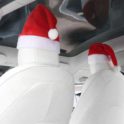 TAPTES® Headrest Red Christmas Hat for Tesla Model S Model 3 Model X Model Y