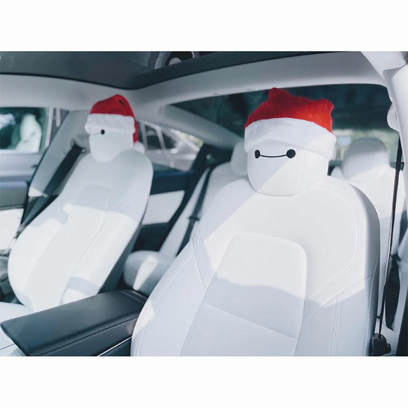 TAPTES® Headrest Red Christmas Hat for Tesla Model S Model 3 Model X Model Y