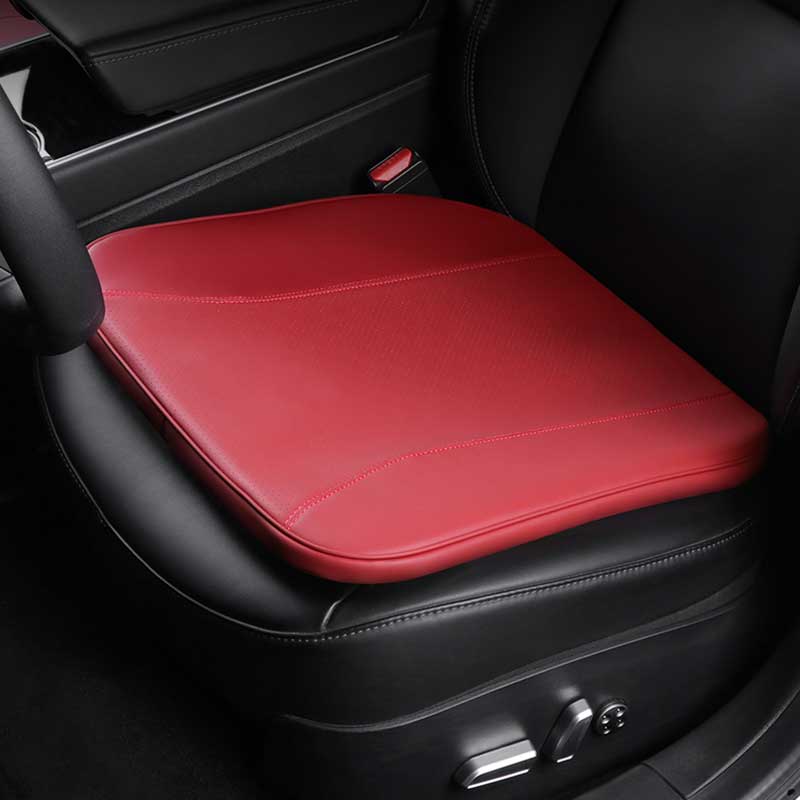TAPTES® Leather Memory Foam Heightened Seat Cushion for Tesla Model S/X/3/Y/Cybertruck
