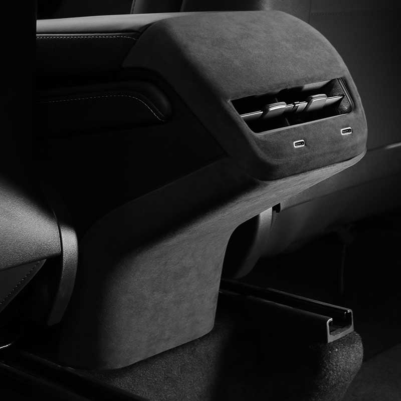 TAPTES® Rear Air Vent Cover for Tesla Model 3 Model Y, Alcantara Rear Air Vent Cover