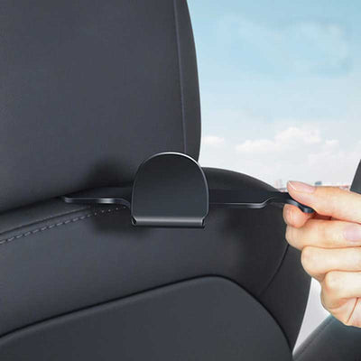 TAPTES® Rear Headrest Hooks for Tesla Model 3 / Y, Rear Headrest Hanger, Set of 2