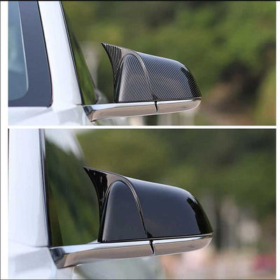 TAPTES® Ox Horns Side Rearview Mirror Cover for Tesla Model 3 Model Y, Set of 2