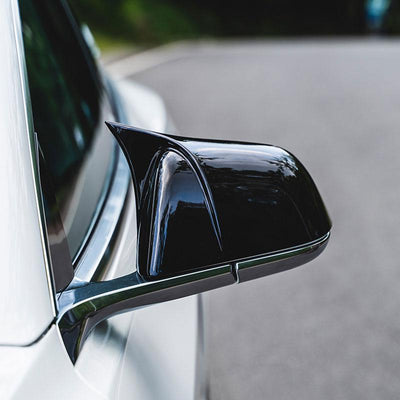 TAPTES® Ox Horns Side Rearview Mirror Cover for Tesla Model 3 Model Y, Set of 2