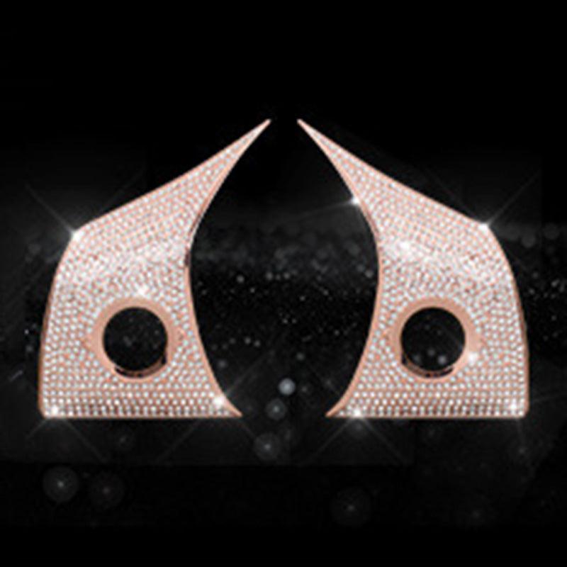 TAPTES® Steering Wheel Bling Crystal Decals Cover Sticker Trim for