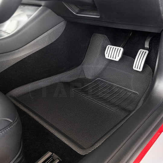 TAPTES All Weather Floor Mats for RHD Tesla Model 3 Floor Liners for Model 3 for UK AU JP IE NZ HK TAPTES 1000 Accessories for Tesla