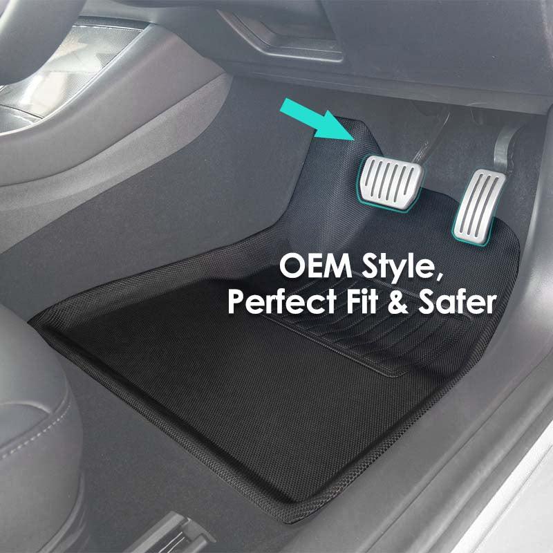 TAPTES® All Weather Floor Mats for RHD Tesla Model 3, Floor Liners for