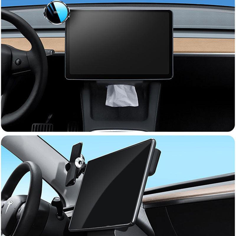 TAPTES® Screen Back Protection Cover with Wireless Charging & Storage Organizer for Model 3/Y