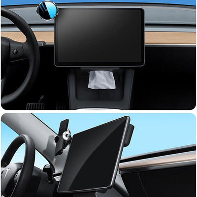 TAPTES® Screen Back Protection Cover with Wireless Charging & Storage Organizer for Model 3/Y