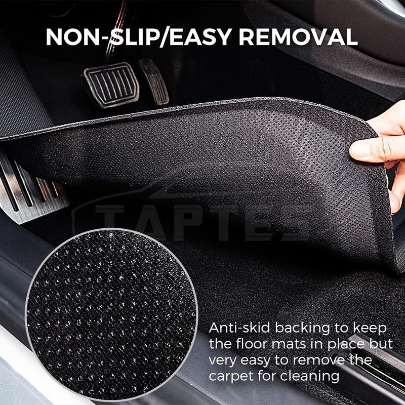 TAPTES® All Weather Floor Mats for Right-Hand Drive Model 3, 2017-2023 Floor Mats for Tesla Model 3