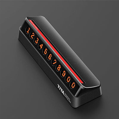 Temporary Parking Phone Number Card Plate for Tesla Model 3 - TAPTES