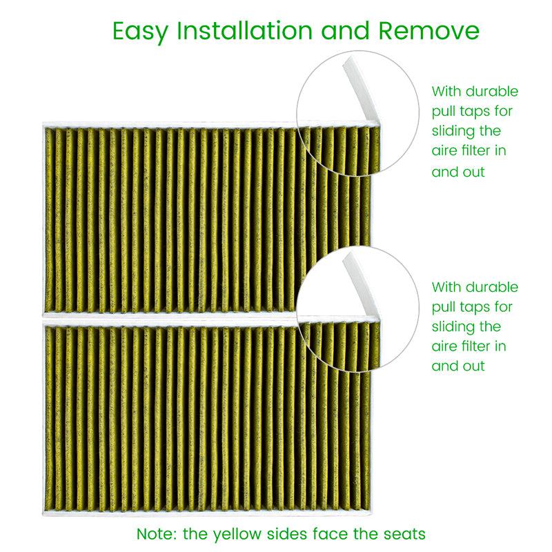 TAPTES® Cabin Air Filter for Tesla Model 3 Model Y 2018-2023 2024, Set of 2