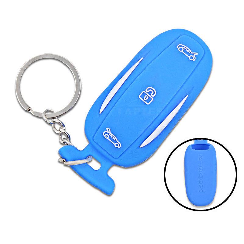 Silicone Key Fob Cover Key Chain for Tesla Model X - TAPTES