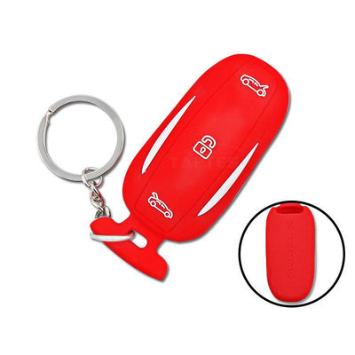Silicone Key Fob Cover Key Chain for Tesla Model X - TAPTES