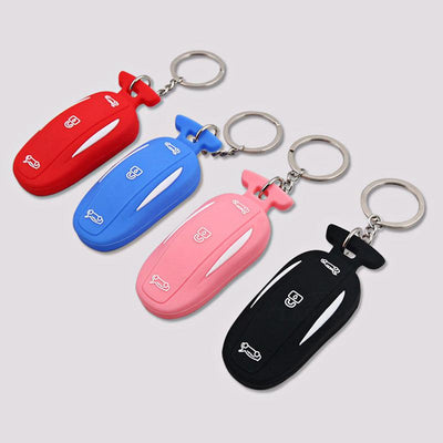 Silicone Key Fob Cover Key Chain for Tesla Model X - TAPTES