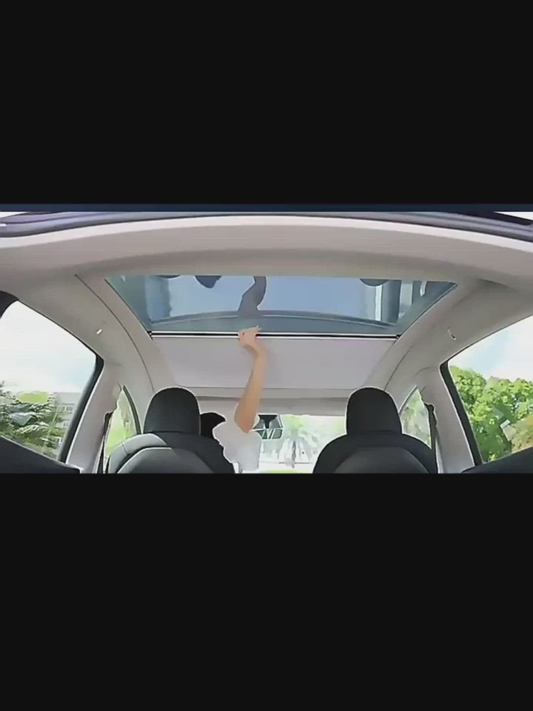 TAPTES® Retractable Roof Sunshade / Glass Sunshade for Tesla Model Y 2020-2025