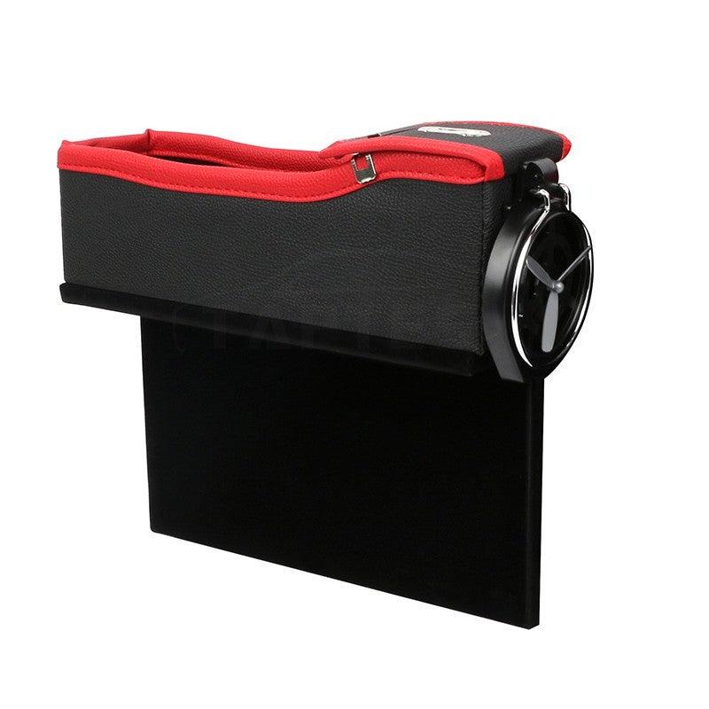 Car Seat Slit Gap Storage Box with Foldable Cup Holder for Model S - TAPTES