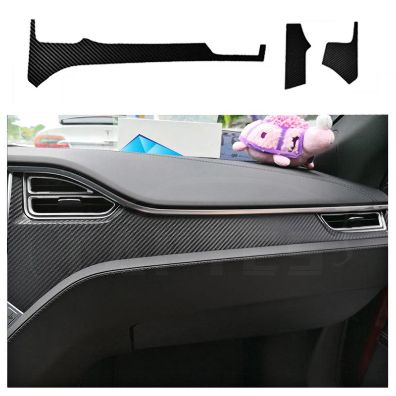 Carbon Fiber Interior Decoration Refit Car Affix Decorative Film for Model S - TAPTES