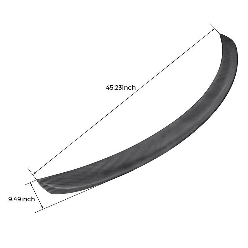 Carbon Fiber Rear Trunk Spoiler for Model S - TAPTES