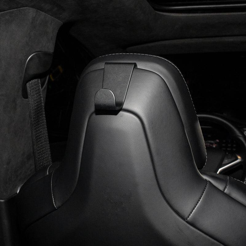  Car Seat Back Coat Hooks, Car Seat Headrest Coat Hanger, Bag  Holder Compatible with Tesla Model X Seats or Premium Tesla Model S Seats  (Adjustable Headrest Required) : Automotive